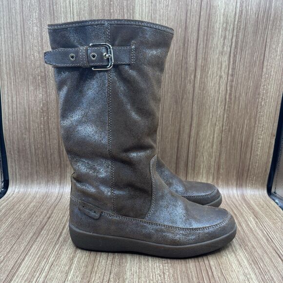 Coach TANESHA Suede Snow After-Ski Wedge Mid-Calf Boot  Size 7 READ - Picture 1 of 12